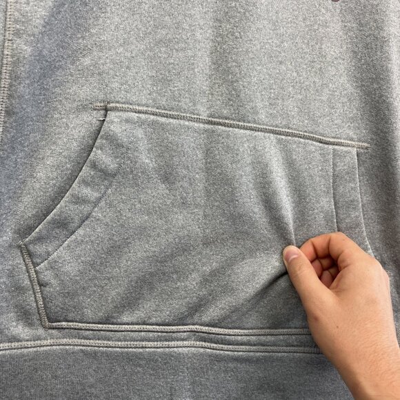 Burton Hoodie Sweatshirt Men's Size Medium Gray Mountain / Sun Rise Doodle Read - Picture 6 of 15